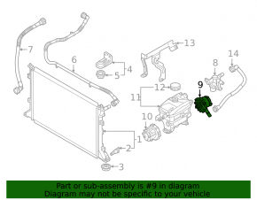 Additional cooling system pump for Kia EV6 22-24