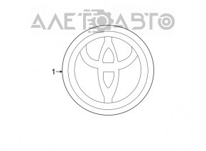 Center cap for Toyota Camry v50 12-14 usa 62/59 mm disk