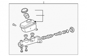 Lexus IS200 IS300 99-05 RHD Brake Master Cylinder with Reservoir