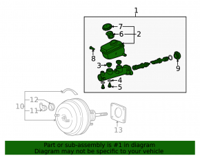 Lexus IS200 IS300 99-05 RHD Brake Master Cylinder with Reservoir