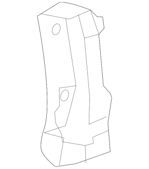 Right inner rear bumper mount for Audi A6 C7 12-15 pre-restyling