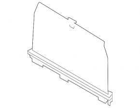 Sun protection curtain for rear left door Audi Q7 16- black
