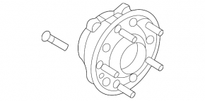 Front left hub Kia EV6 22-25 GT