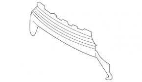 Central grille of the front bumper Lexus IS 14-16 prerest