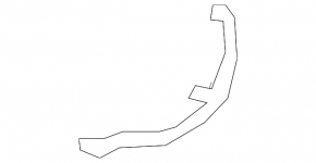 Rear bumper molding right Lexus ES 19-