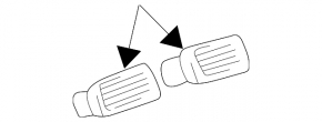 Central left air duct for Lexus ES300 ES330