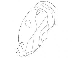 Subaru Forester 2008-2013 right rear fender liner