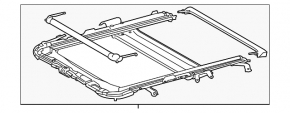 Hatch mechanism frame Lexus IS 14-24