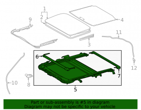 Hatch mechanism frame Lexus IS 14-24