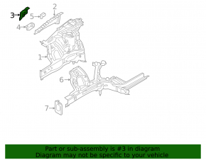 Right Front Large Fender Bracket Hyundai Kona 18-23