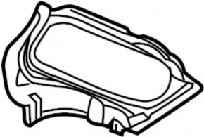 Left engine cover for Infiniti FX35 FX45 03-08