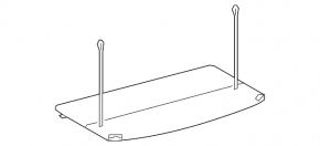 Trunk shelf Lexus NX200t NX300 NX300h 16-21 black