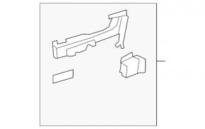 Rear right door handle mechanism for Lexus LS460 LS600h 07-17