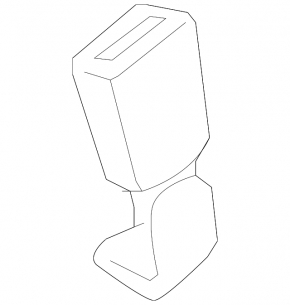 Seat belt latch rear left BMW X3 G01 18-21 black