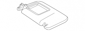 Right sun visor for Toyota Camry v70 18-20 beige