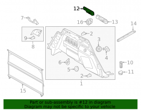 Rear seat folding lever left Audi Q5 80A 18-24 black, for air suspension