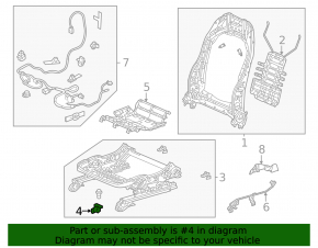 Honda Accord 23-26 Driver's Seat Position Sensor