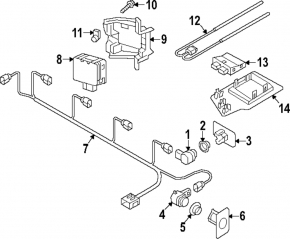 BSM Blind Spot Sensor Bracket Right Audi Q3 83A 19-25