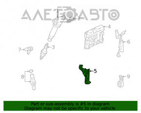 Upper bracket of the ECU block of the engine computer Toyota Highlander 20-22 3.5