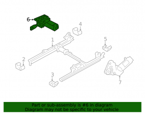 Passenger seat cushion adjustment motor A3 8V 15-20