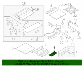 Battery cover for Audi Q5 8R 09-17