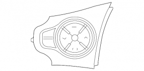 Kia Soul 14-19 steering wheel control buttons upper left
