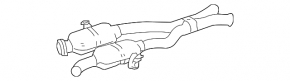 Exhaust line middle part with barrels Mercedes W164 ML350