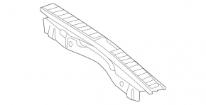 Trunk opening trim Mercedes GLS-class X166 13-19 black