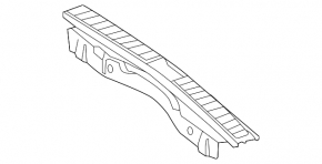 Trunk opening trim Mercedes GLS-class X166 13-19 black