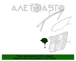 Front left window lift motor Mercedes C-class W205 15-21