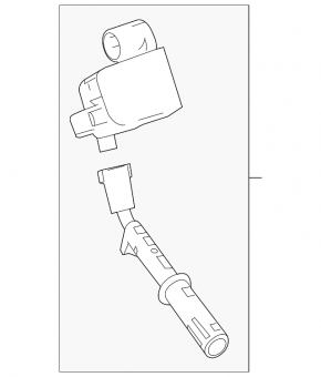 Ignition coil Mercedes X167 GLS 450 24-26 with oblique spark plug, cylinders 3, 4, 5