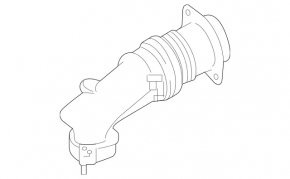 Air duct from air filter housing left Mercedes GLS-class X166 15-19 3.0