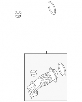 Air duct from the air filter housing, left Mercedes GLS-class X166 15-19 3.0