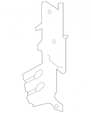 Right radiator deflector Ford Explorer 11-15 prerest