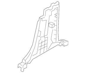 Center pillar trim lower right Mazda 3 19- black, Japan built