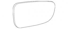 Right mirror element Mazda 6 17-21 BSM