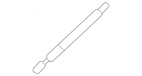 Left hood shock absorber for Land Rover Range Rover 22-25