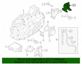 Nissan Leaf 11-12 center rear engine mount