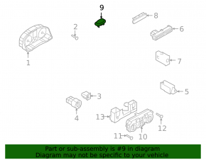 Light sensor in the front panel VW Tiguan 09-17