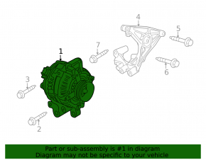 Cadillac CTS 14-15 3.6 Alternator