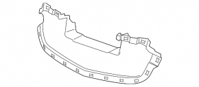 Front bumper deflector Chevrolet Malibu 14-16 rest