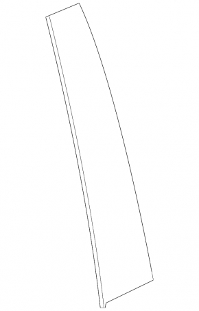 Chevrolet Malibu 13-15 right rear side door trim