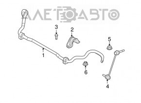 Front stabilizer BMW X5 E70 07-13 27mm non-adaptive