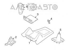 Gear knob Subaru Forester 08-13 SH