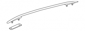 Longitudinal roof rail left VW Atlas 18 - chrome