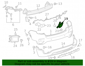 Reflector rear right Chevrolet Trax 17-22