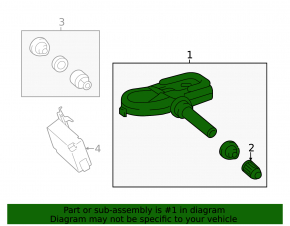 Wheel pressure sensor Toyota Rav4 19- type 2