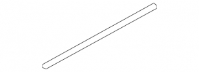 Glass seal inner door rear right Audi Q7 4L 10-15