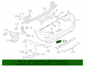 Plug towing hook rear bumper left BMW X5 E70 11-13 rest SIGNEDA