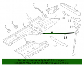 Rear right underbody strut BMW X3 G01 18-21